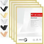 Bilderrahmen A3 Metallrahmen Alu | Gold A3(29,7x42cm) 4x