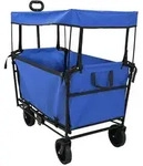 vidaXL Klapp-Handwagen Schwarz 105 x 56,5 x 116 cm Oxford-Stoff