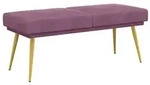 vidaXL Doppellagige Bank Lila 120 x 45 x 46 cm Samt