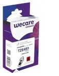 ARMOR - Wecare - Roter Hintergrund mit schwarzen Buchstaben - Rolle (2,4 cm x 8 m)