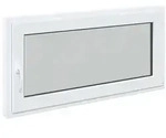 Kellerfenster RISOR Wei&szlig; 120 x 60 cm PVC und Glas