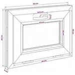 vidaXL Kippfenster f&uuml;r den Keller RISOR 55 x 45 cm PVC und Glas
