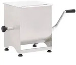 vidaXL Fleischmischer mit Getriebe Silbern Edelstahl