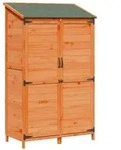 vidaXL Garten Shed Braun 106,5 x 56 x 176 cm Holzwerkstoff