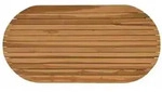 vidaXL Tischplatte 100 x 50 x 3,5 cm Oval Massives Teakholz Natur