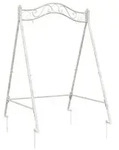 vidaXL Schaukelrahmen Antik Wei&szlig; 113 x 121,5 x 168 cm Stahl