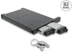 47138 - Delock Wechselrahmen f&uuml;r 2 x M.2 NVMe SSD mit SFF-8654 Anschluss f&uuml;r...