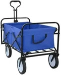 vidaXL Klapp-Handwagen Blau 94 x 53 x 99 cm Oxford-Stoff