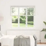 vidaXL Balkenjalousien Wei&szlig; 130 x 145 cm Aluminium