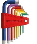 Winkelschraubendreher- Satz im Kunststoffhalter 9-teilig 1,5-10mm Rainbow PB Swiss