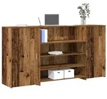 vidaXL Empfangstheke Altholz-Optik 200x50x103,5 cm Holzwerkstoff