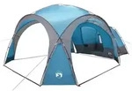 vidaXL Seitenzelt mit Dach Blau 410 x 410 x 250 cm Polyester und Stahl