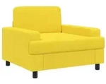 vidaXL Sessel Helles Gelb Stoff
