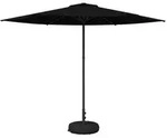vidaXL Garten-Sonnenschirm 300 x 300 cm Polyester Rechtwinklig Schwarz