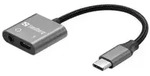 Sandberg - USB-C zu Kopfh&ouml;reranschluss / Ladeadapter - 24 pin USB-C m&auml;nnlich zu 24