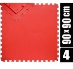 180x180 XL Trainingsmatte mit Rand - 4er Set 90x90 Bodenmatte
