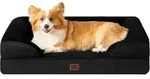 Hundebett Orthop&auml;disches Memory Foam L 104 x B 69 x H 17 cm Schwarz