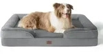 Hundebett orthop&auml;disch rutschfest waschbar L 97 x B 71 x H 17 cm Grau