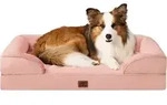 Hundebett Orthop&auml;disches Memory Foam L 104 x B 69 x H 17 cm Rosa