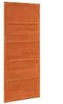 vidaXL Scheunent&uuml;r Wachsbraun 100 x 2,5 x 208 cm Massives Kiefernholz