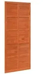 vidaXL Scheunent&uuml;r Wachsbraun 100 x 2,5 x 208 cm Massives Kiefernholz