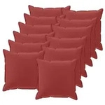 vidaXL Kissenbezug 12 stk. HOUTEN Weinrot 50 x 50 cm Polyester
