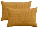 vidaXL Kissenbezug 2 pcs ALMELO Gelb 50 x 70 cm Cord