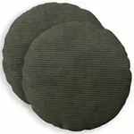 vidaXL Kissenbezug 2 pcs HEERLEN Anthrazit &Oslash; 40 cm Cord