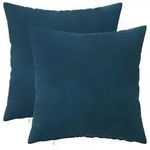vidaXL Kissenbezug 2 pcs HEERLEN Blau 30 x 30 cm Samt