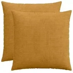 vidaXL Kissenbezug 2 pcs HEERLEN Gelb 60 x 60 cm Cord