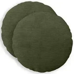 vidaXL Kissenbezug 2 pcs HEERLEN Gr&uuml;n &Oslash; 40 cm Cord