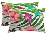 vidaXL Kissenbezug 2 pcs HEERLEN Schwarz 40 x 60 cm Polyester