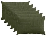 vidaXL Kissenbezug 6 pcs ALMELO Gr&uuml;n 40 x 60 cm Cord