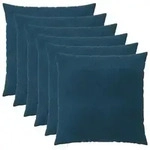 vidaXL Kissenbezug 6 pcs HEERLEN Blau 55 x 55 cm Samt