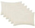 vidaXL Kissenbezug 6 pcs HEERLEN Creme 50 x 80 cm Boucl&eacute;