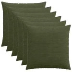 vidaXL Kissenbezug 6 pcs HEERLEN Gr&uuml;n 70 x 70 cm Cord