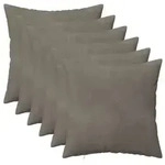 vidaXL Kissenbezug 6 pcs HEERLEN Hellgrau 40 x 40 cm Samt