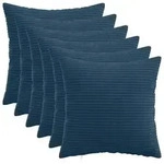 vidaXL Kissenbezug 6 pcs HEERLEN Marineblau 35 x 35 cm Cord
