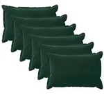 vidaXL Kissenbezug 6 pcs HOUTEN Dunkelgr&uuml;n 40 x 60 cm Samt