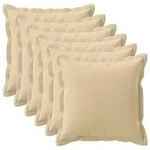 vidaXL Kissenbezug 6 stk. HOUTEN Beige 70 x 70 cm Polyester