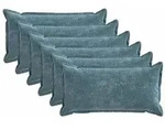 vidaXL Kissenbezug 6 pcs HOUTEN Blau 40 x 70 cm Chenille-Stoff