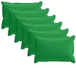 vidaXL Kissenbezug 6 stk. HOUTEN Gr&uuml;n 40 x 60 cm Polyester