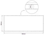 vidaXL Balkon Sichtschutz 200 x 500 cm Stoff mit PU-Beschichtung