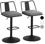 ALFORDSON Barhocker-Set aus 2 St&uuml;ck, h&ouml;henverstellbare Barst&uuml;hle mit...
