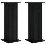 vidaXL Pflanzenst&auml;nder 2 pcs Schwarz 30,5 x 30 x 80,5 cm Holzwerkstoff