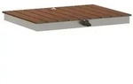 vidaXL Garten Boden Dusche WPC und Edelstahl 201 Braun