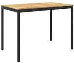 vidaXL Gartenbar-Tisch Wei&szlig; und Schwarz 147 x 88,5 x 105 cm