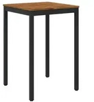 vidaXL Gartenbar-Tisch Nat&uuml;rlich und Schwarz 70 x 68,5 x 105 cm