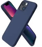 Silikon Case iPhone 13 Mini 5,4 H&uuml;lle D&uuml;nn Fl&uuml;ssig Marineblau