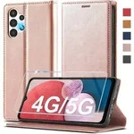 Handyh&uuml;lle A13 A04S klappbar Wallet Leder Schutzfolie 4G & 5G Rosa